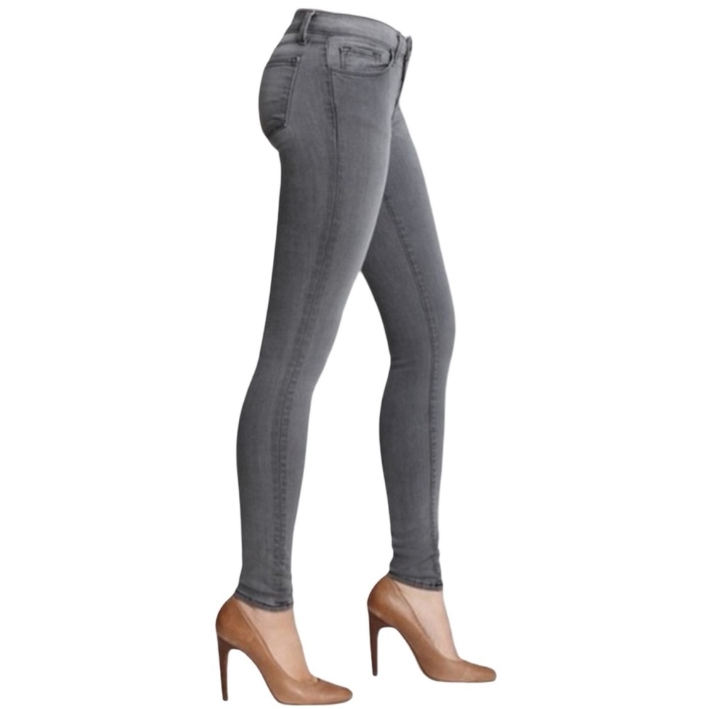 J Brand Light Gray Super Skinny Jeans in Onyx